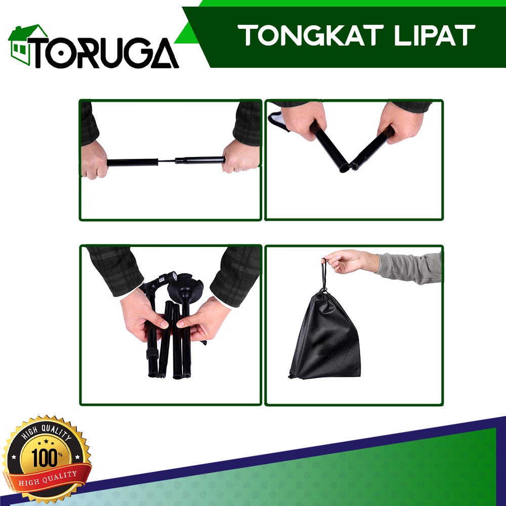 Jual Trusty cane alat tongkat bantu jalan manula lipat lampu led ...