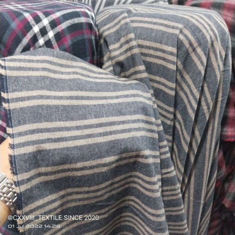 Jual kain kemeja flanel motif kotak | harga per 2 meter | Shopee Indonesia