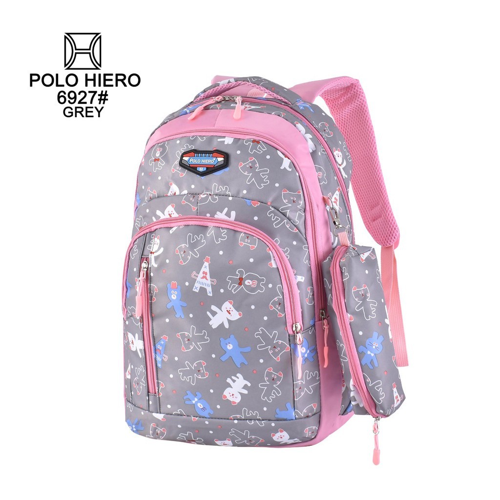 Jual Tas Anak Pwkids 32 backpack mcm black Import dan Tas sekolah