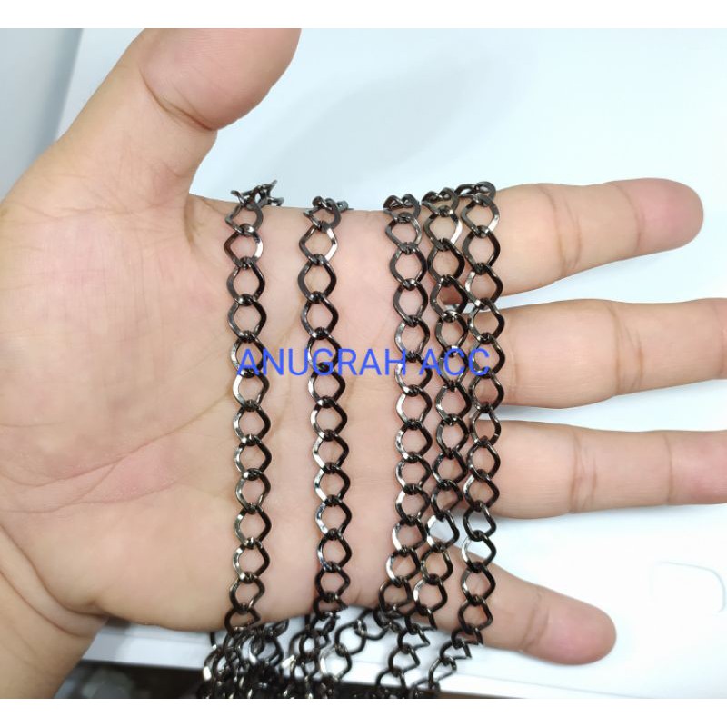 Jual Rantai besi diameter 9x7mm . bahan kerajinan tangan | Shopee Indonesia