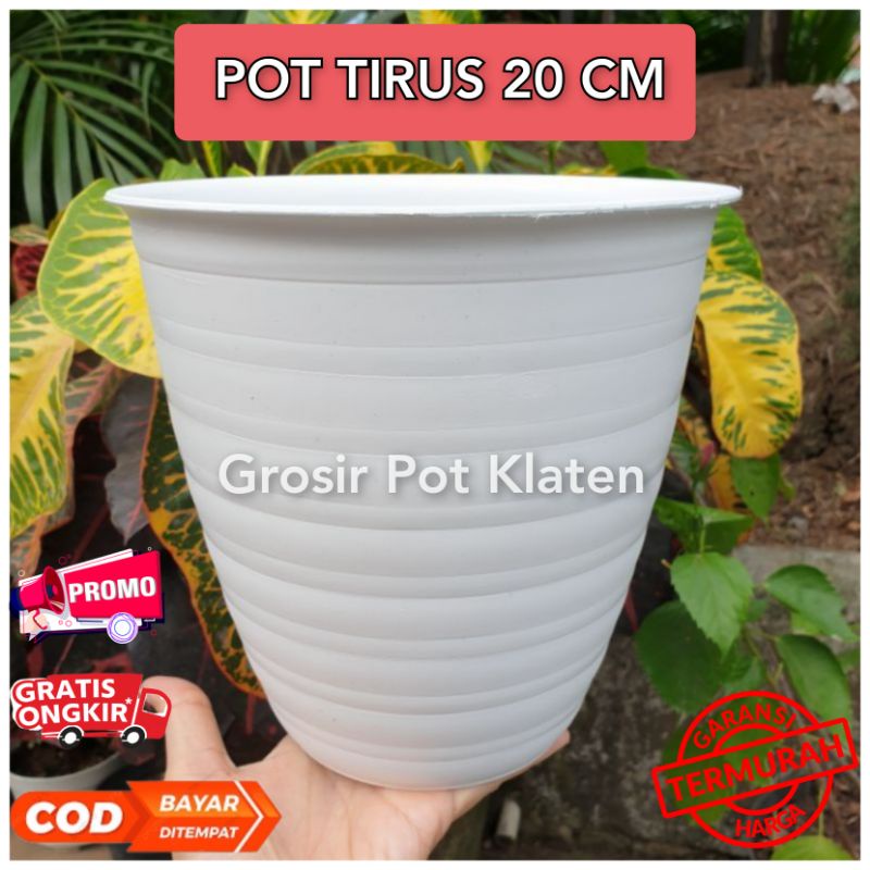 Jual Pot Bunga Putih Model Tawon Pirus Tirus Diameter Cm Pot