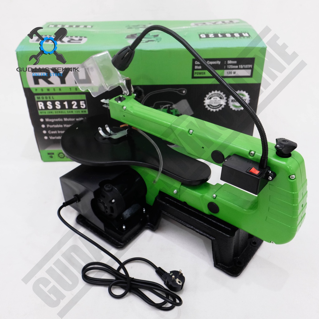 Jual Mesin Scroll Saw Ryu RSS125 - Gergaji Ukir Kayu Akrilik Triplek ...