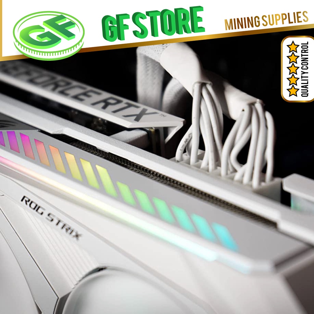 Jual WHITE PCIe CABLE SPLITTER Dual 8 pin (6+2) SLEEVED GPU SPLITTER ...
