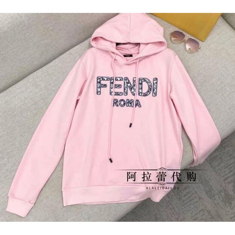 Fendi pink hoodie on sale