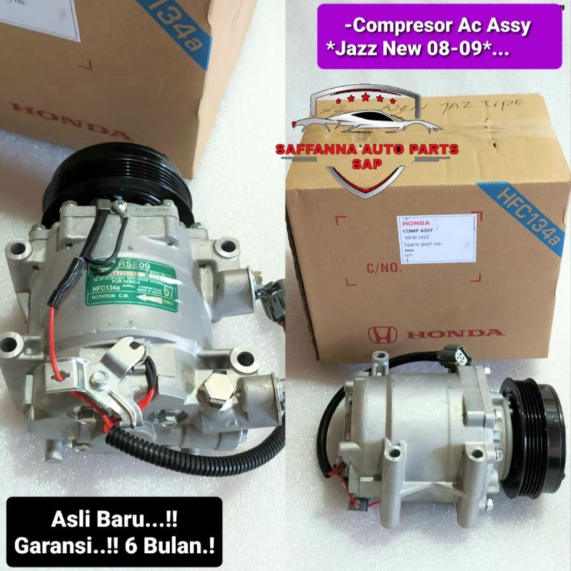 Jual COMPRESSOR KOMPRESOR AC HONDA JAZZ RS TAHUN 20082009 OEM GARANSI