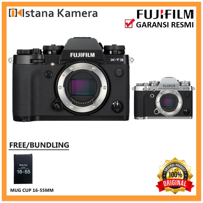 Jual FUJIFILM X-T3 Mirrorless Digital Camera (Body Only, Black ...