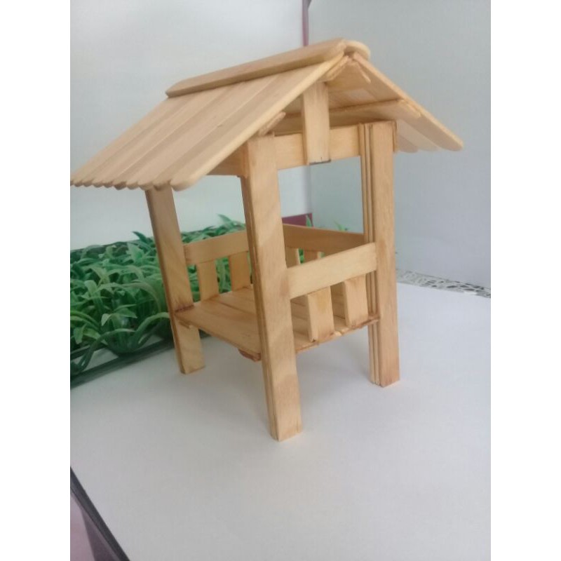 Jual Prakarya Miniatur pos ronda stik es krim | Shopee Indonesia