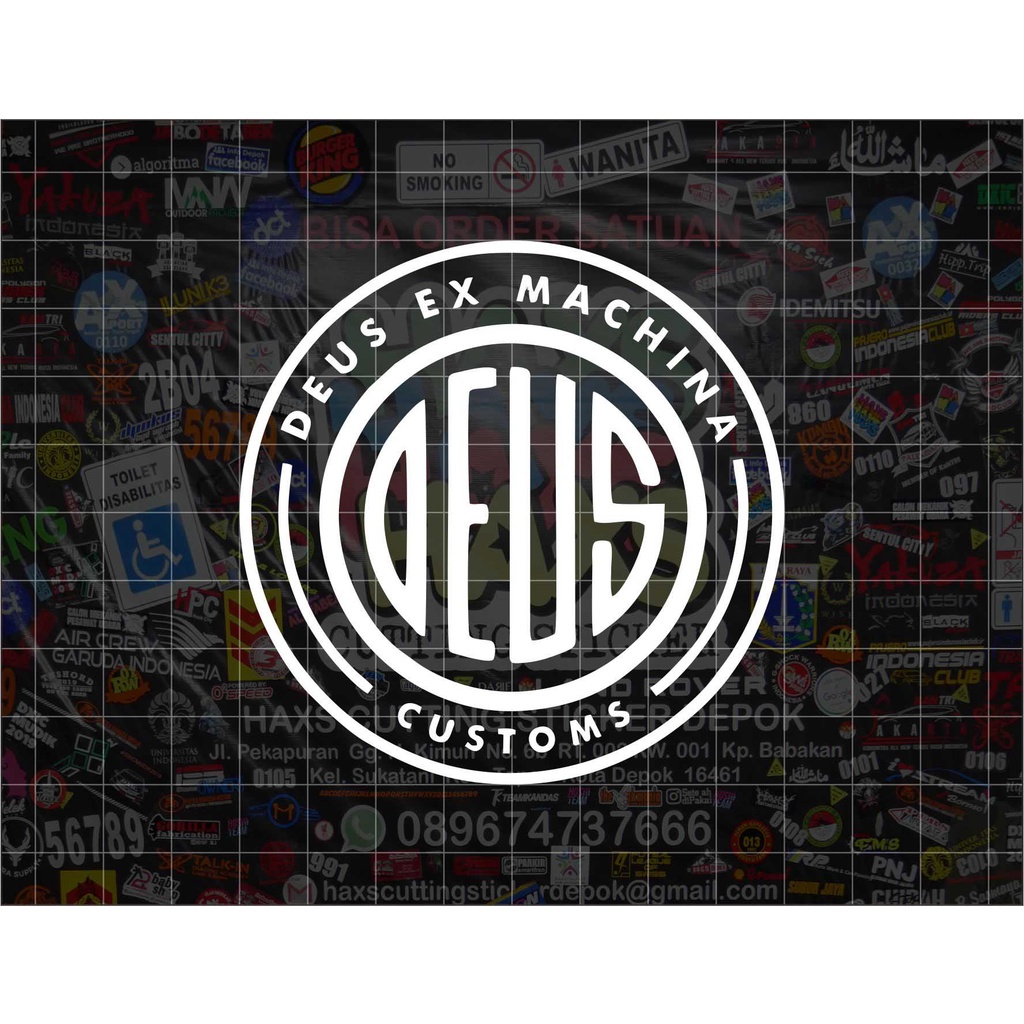 Jual Cutting Sticker Deus Ukuran 8 cm | Shopee Indonesia