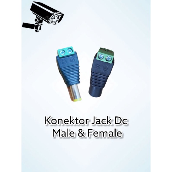 konektor jack DC male & female