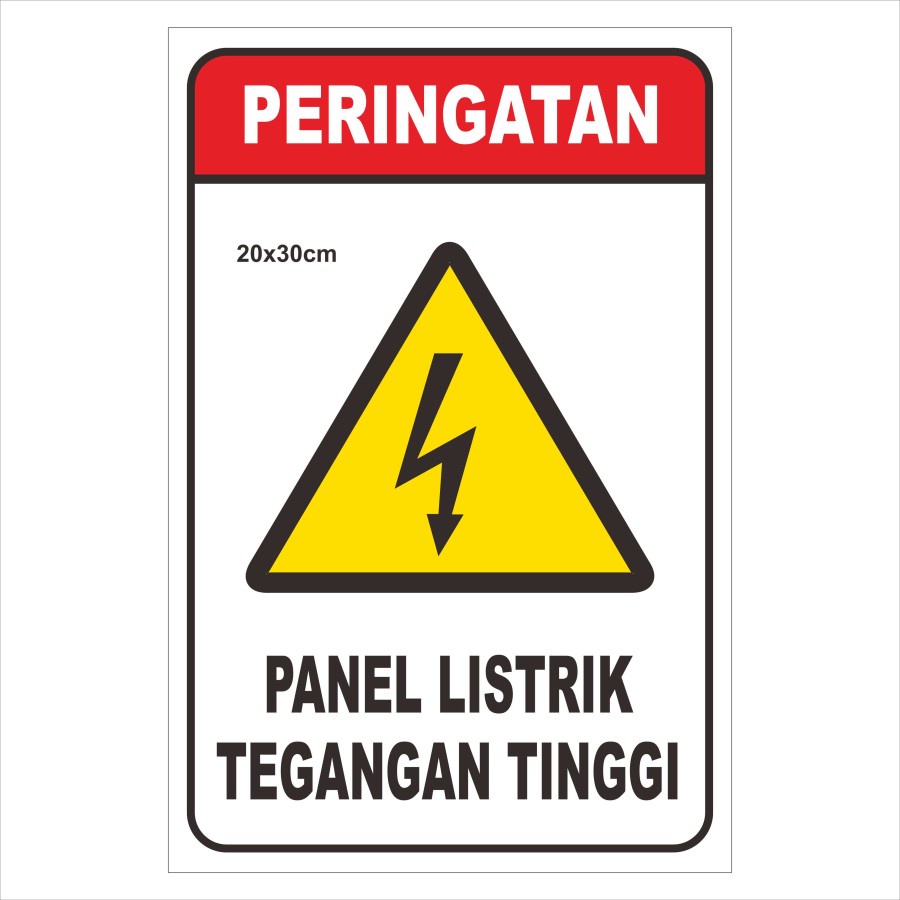 Jual STIKER PANEL LISTRIK 10X14CM | Shopee Indonesia