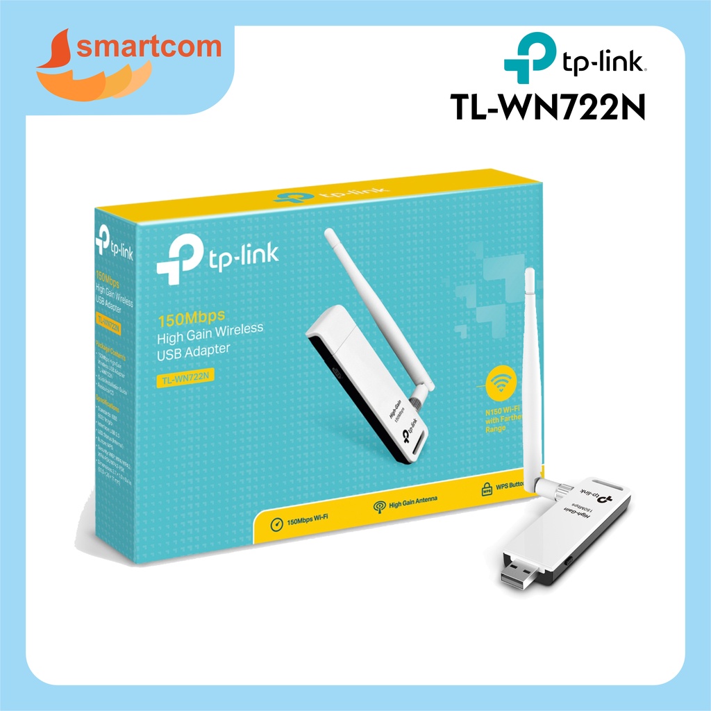 Jual TP-LINK TL-WN722N 150Mbps High Gain Wireless USB Adapter - 722N ...