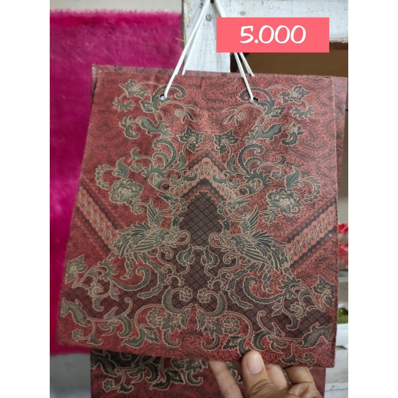 Jual Paper Bag Motif Batik Uk Sedang Shopee Indonesia