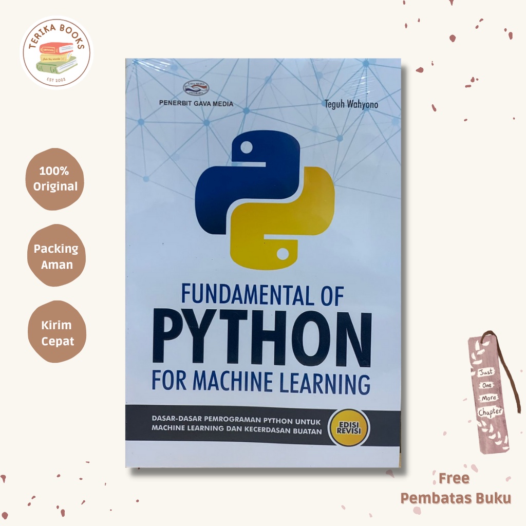 Jual Edisi Revisi Terbaru Fundamental Python For Machine Learning Dasar Dasar Pemrograman 4782