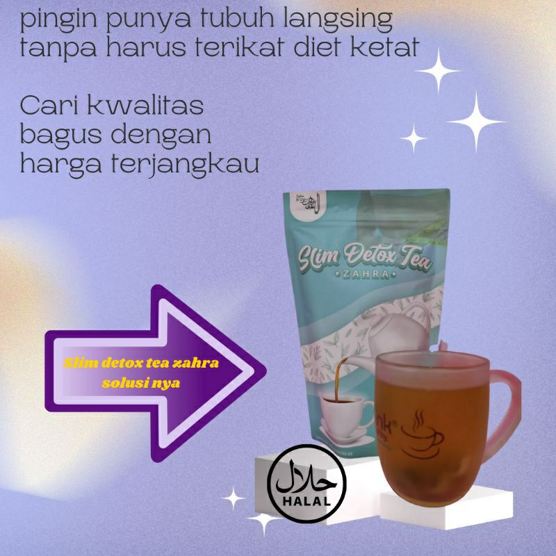 Jual Teh Pelangsing, Slim Detox Tea Zahra | Shopee Indonesia