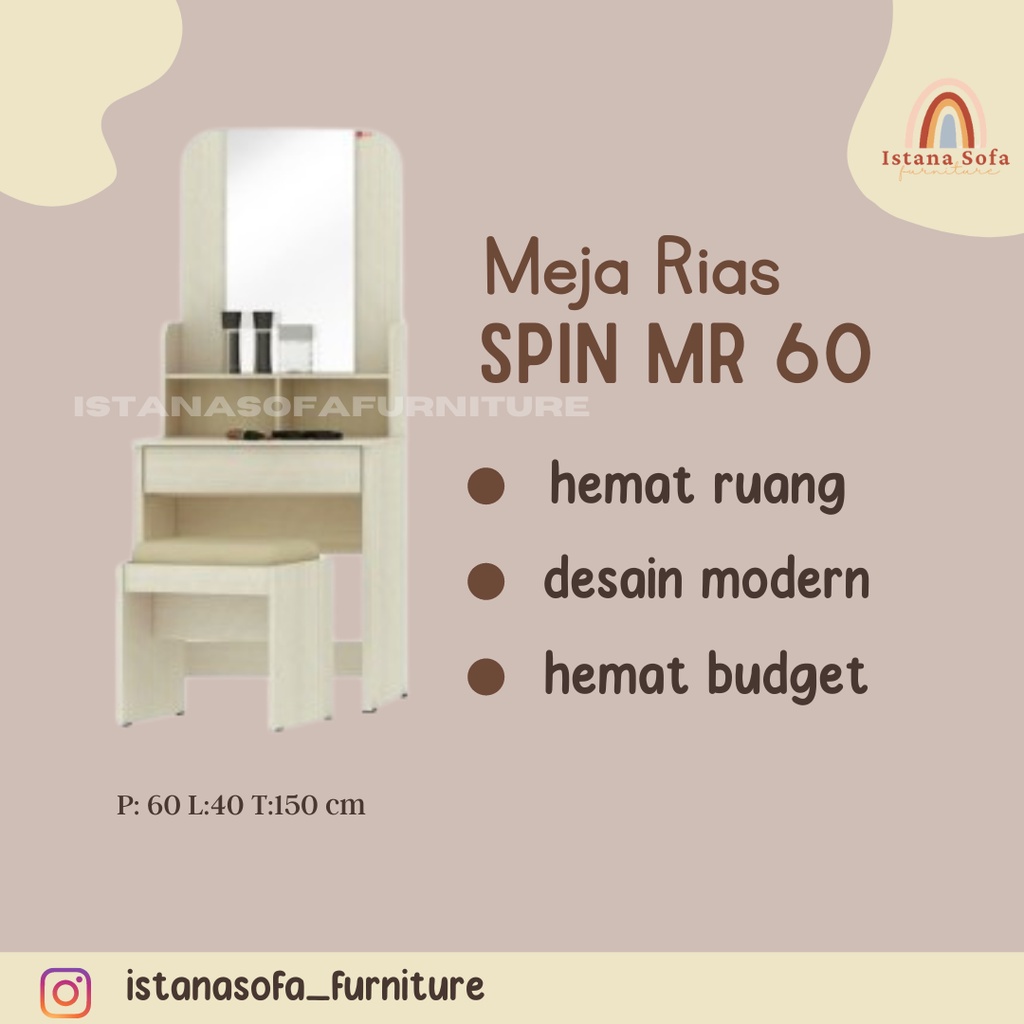 Jual Meja Rias Spin Mr Meja Rias Minimalis Shopee Indonesia