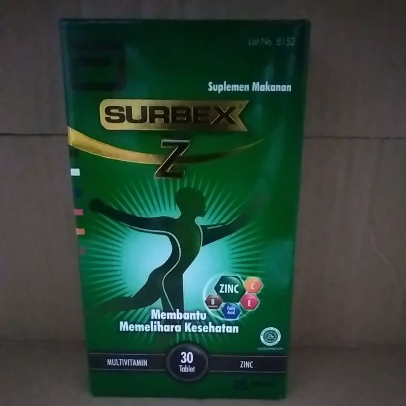 Jual Surbex Z Multivitamin & Zinc Isi @30 Tablet/box | Shopee Indonesia