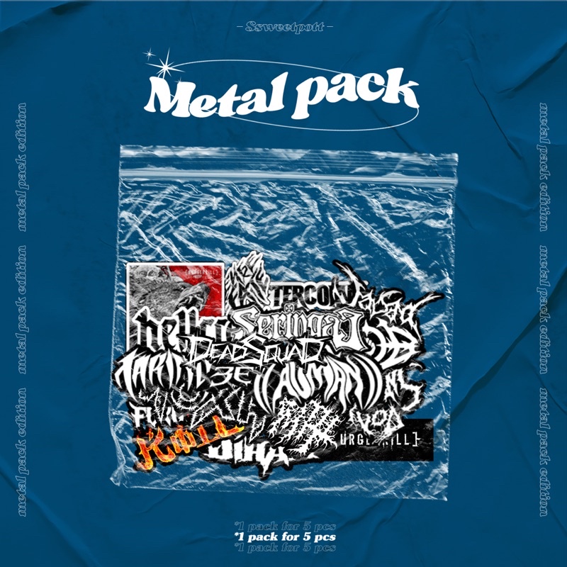 Jual Bisa Cod Sticker Pack Indonesian Metal Band Edition Sticker Aesthetic Sticker