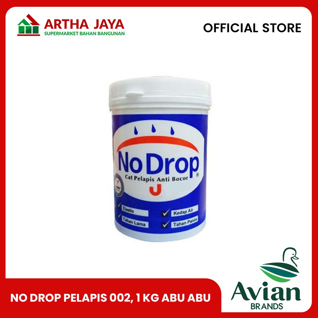 Jual Cat No Drop Pelapis 002 1 Kg Abu Abu Shopee Indonesia 8337