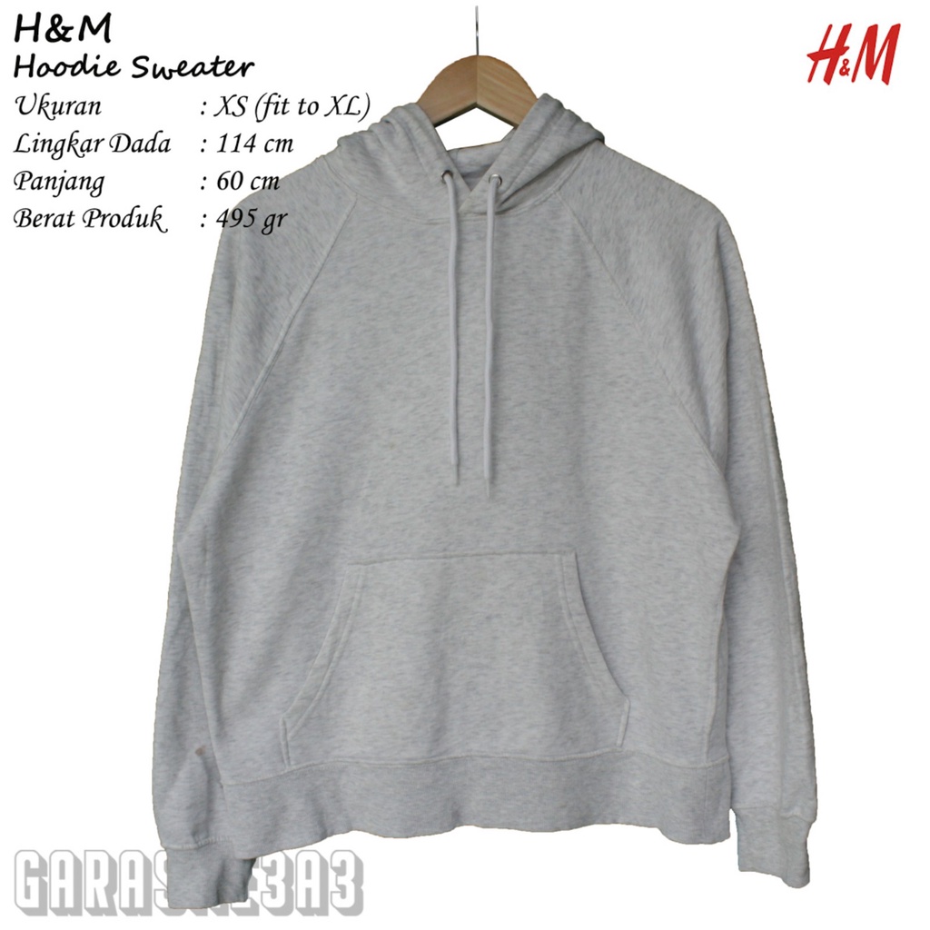 Jual H M Hoodie Sweater Thrift Shop Shopee Indonesia