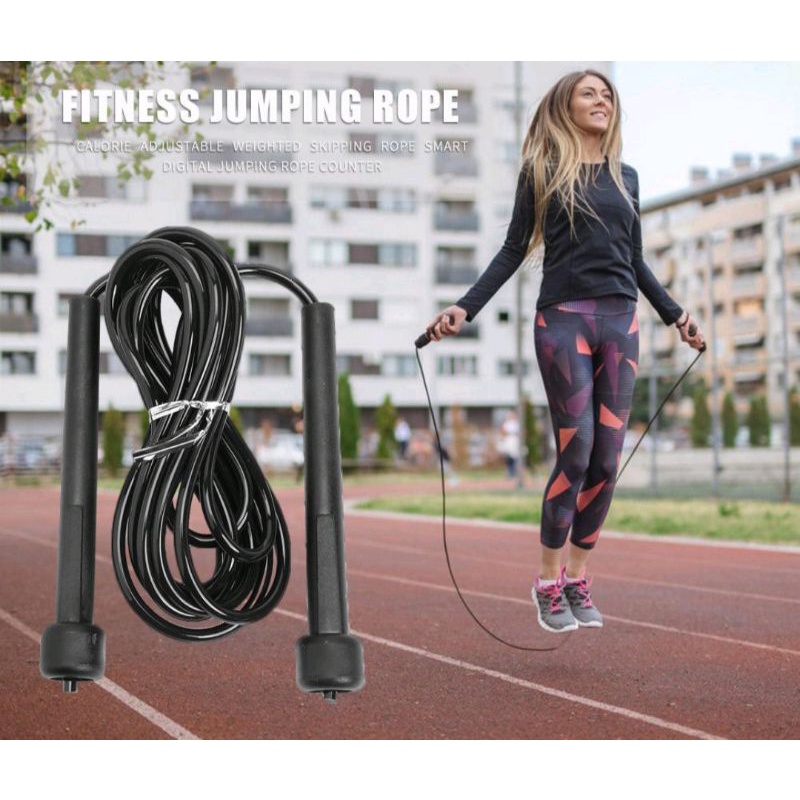 Jual [366SP] SKIPPING PVC JUMP ROPE LOMPAT TALI SPEED ROPE | Shopee ...