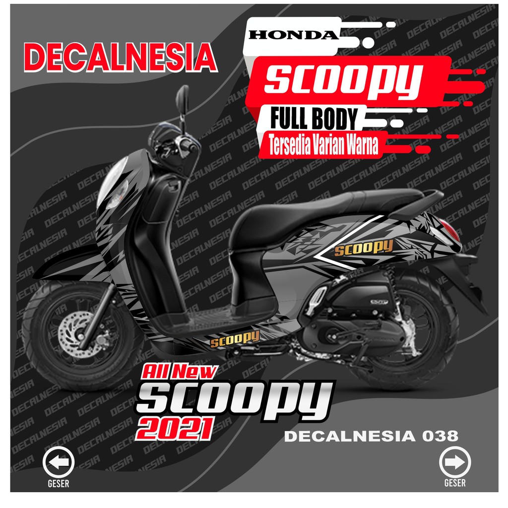 Jual Stiker Full Body Scoopy 2021 Roadrace Variasi - Decal Motor Scoopy ...
