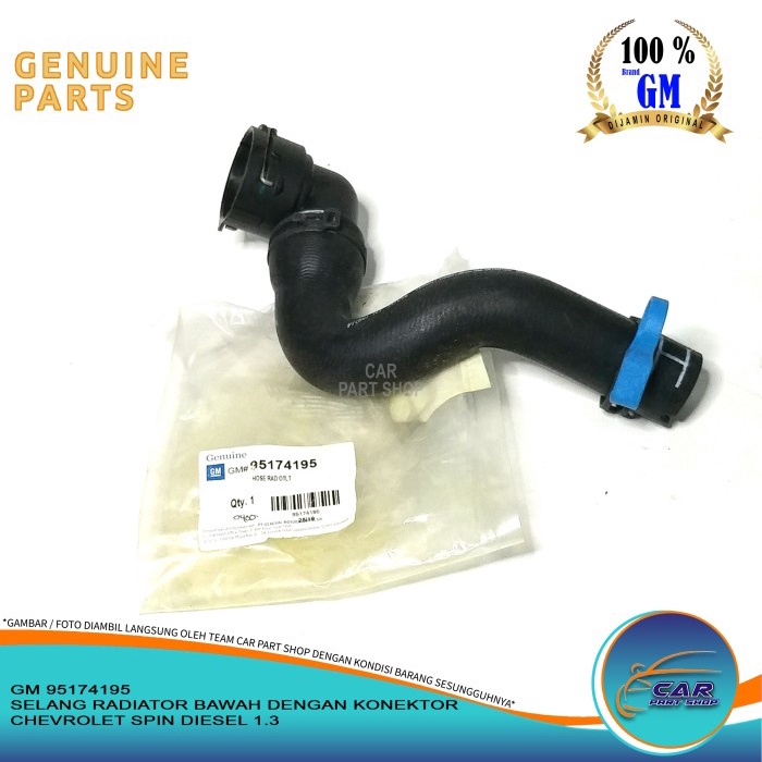 Jual SELANG RADIATOR BAWAH DENGAN KONEKTOR CHEVROLET SPIN DIESEL 1.3 ...
