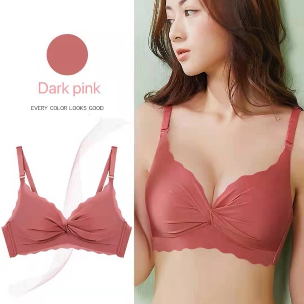 Sayishop BH push-up Bra Premium Quality Seamless Sport Push Up V Cross  Tanpa Kawat