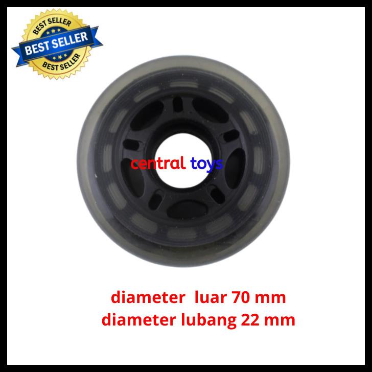 Jual Part Wheel Roda Sepatu Roda Anak 70Mm Led | Shopee Indonesia