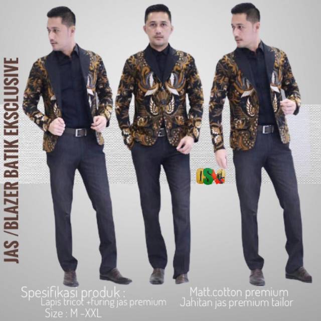 Jual Jas batik eksklusive // bazer batik // hem batik // kemeja batik ...