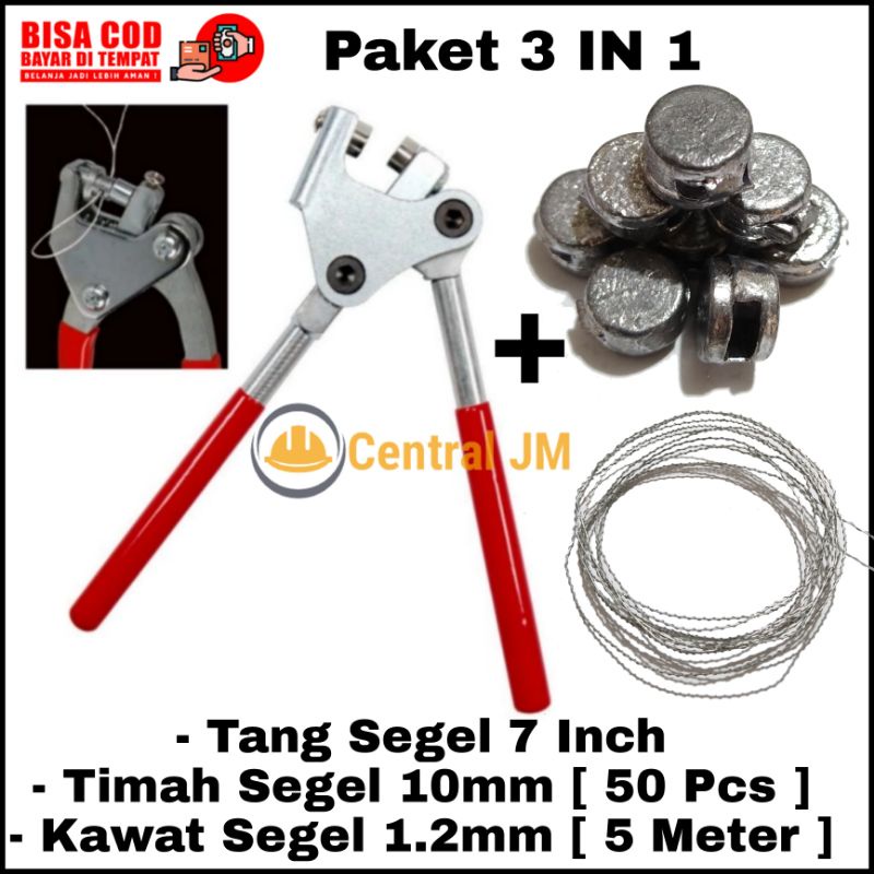 Jual PAKET 3 IN 1 - Tang Segel 7 Inch - Timah Segel 10mm [ 50 Pcs ...