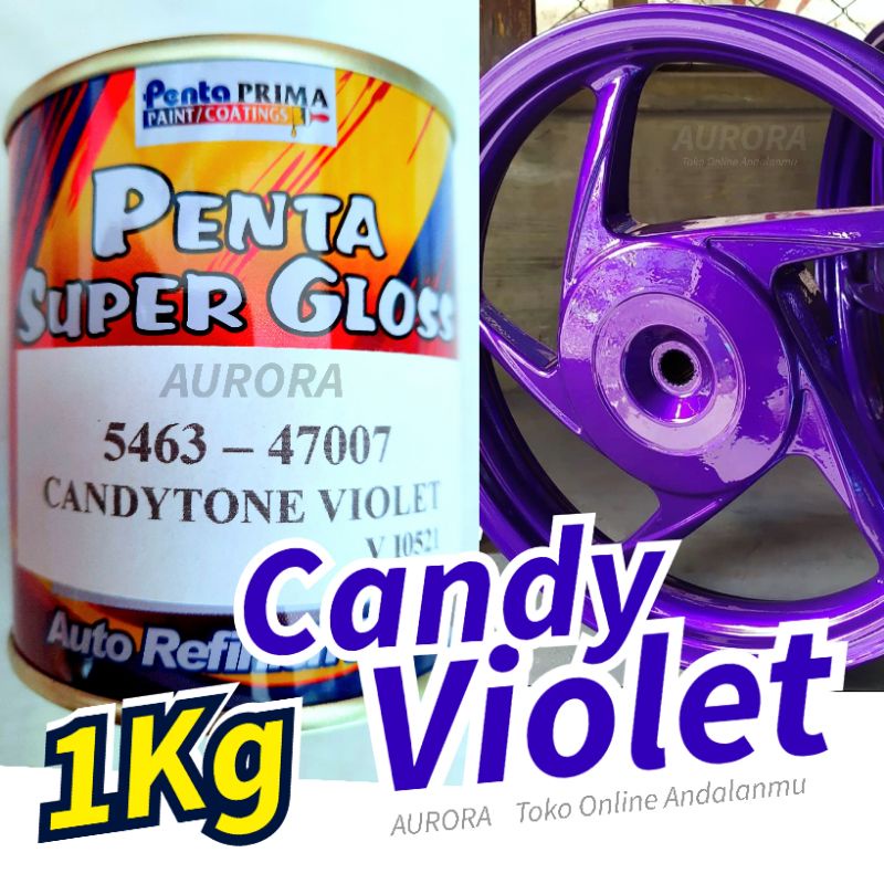 Jual Cat Ungu Candytone Violet 1Kg Penta Super Gloss Candy Candyton ...