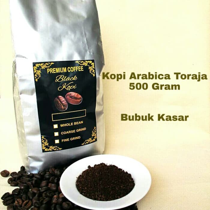 Jual KOPI ARABICA TORAJA / KOPI ARABIKA TORAJA 500 Gram - KOPI TORAJA - BUBUK KASAR | Shopee Indonesia
