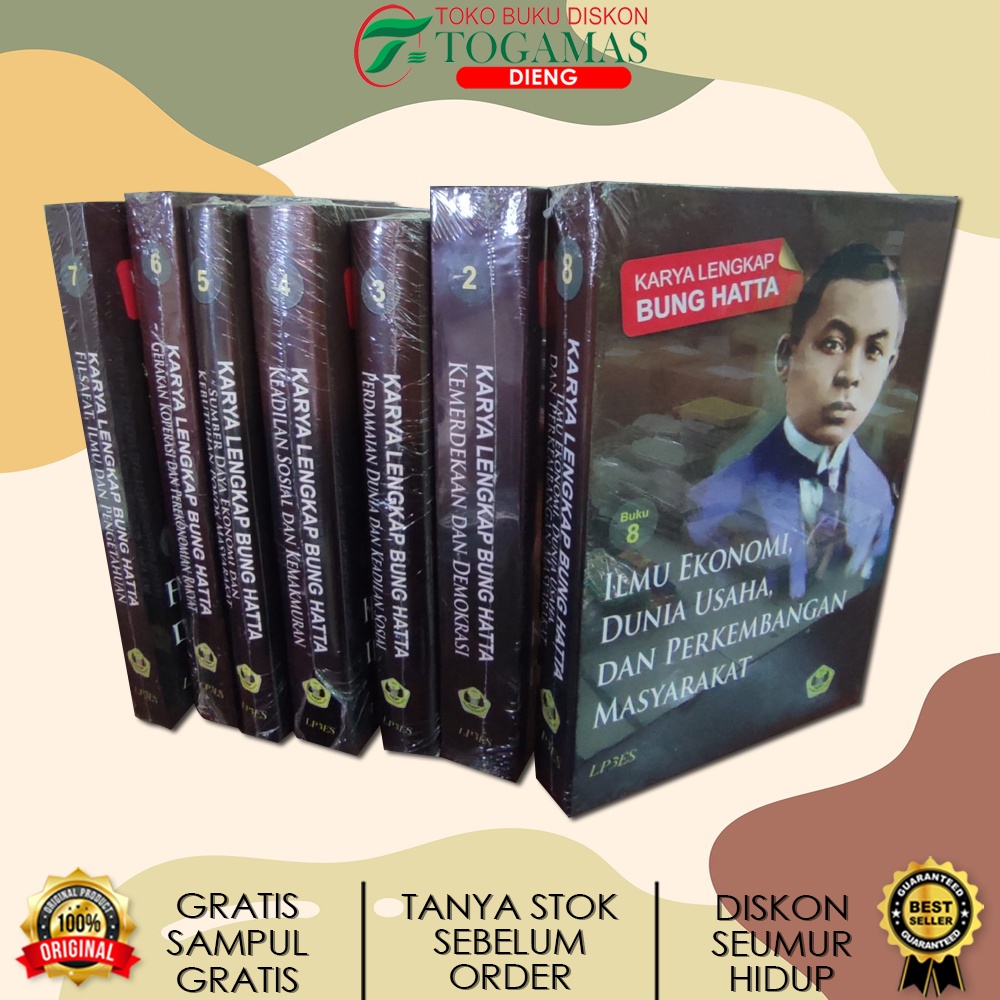 Jual KARYA LENGKAP BUNG HATTA : BUKU 1 2 3 4 5 6 7 8 9 10 MOHAMMAD ...