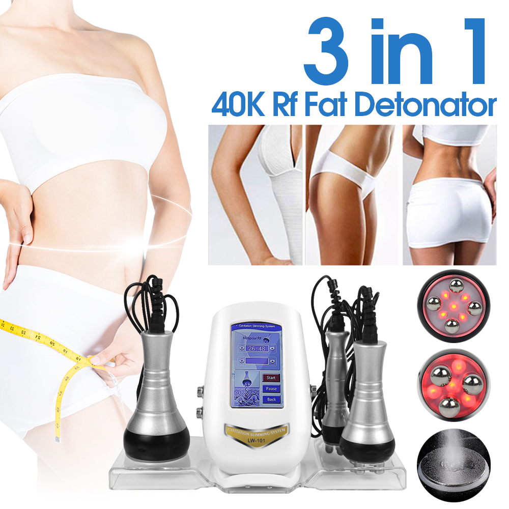 3 In 1 Body Slimming Wajah Badan 40k Burn Fat Pelangsing Tubuh RF Skin  Tighten Anti-Wrinkle