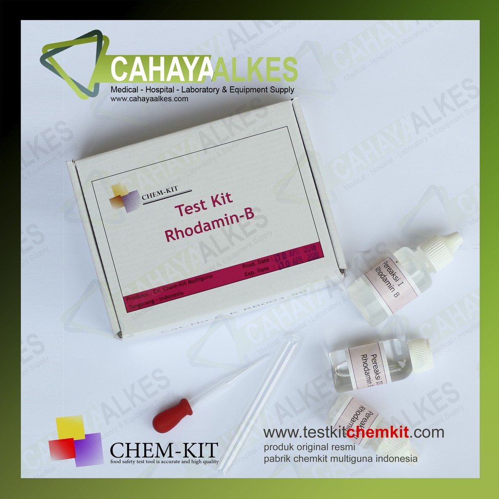 Jual Alat Test Kit Uji Rhodamin B Chemkit | Tes Makanan Akurat ( Pabrik ...