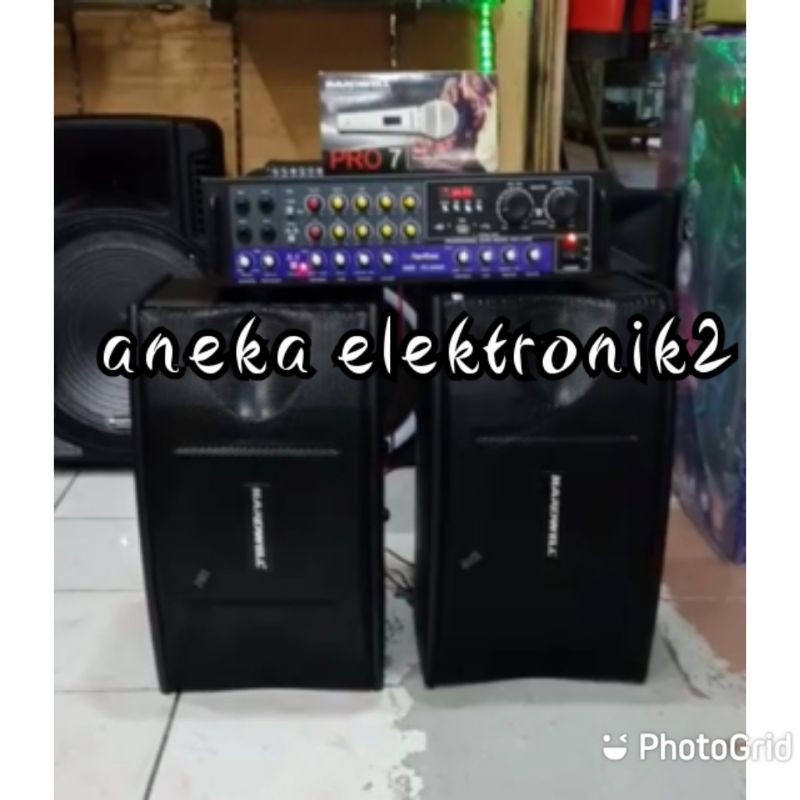 Jual Paket Karaoke Speaker Hrdwell Inch Original Plus Mic Hardwel Pro