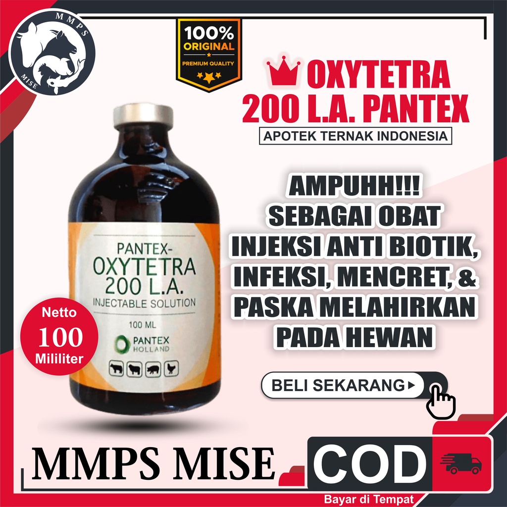 Jual Pantex OXYTETRA 200 LA, Antibiotik Obat Pernapasan Dan Pencernaan ...