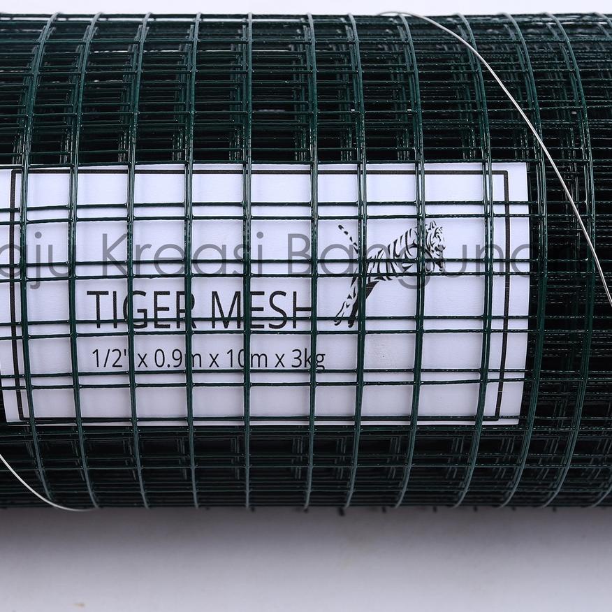 Jual ☟ Kawat Loket 10 Meter PVC Hijau 1/2 Inch Wire Mesh Ayakan Ayak ...