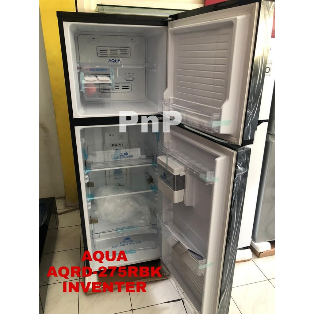 Jual KULKAS 2 PINTU AQUA AQRD-275RBK (INVENTER) | Shopee Indonesia
