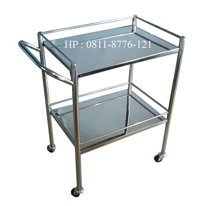 Jual Meja Troli Instrumen Stainless 2 Rak | Shopee Indonesia