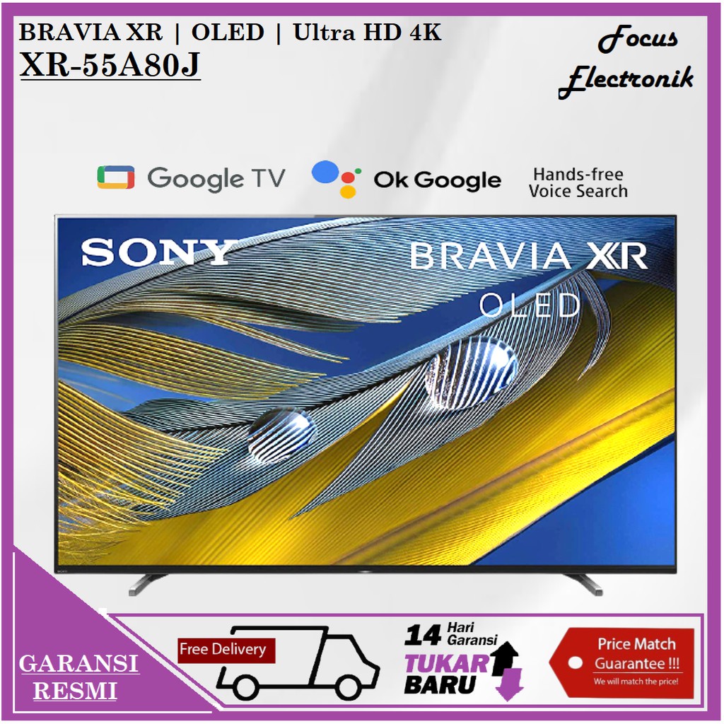 Jual SONY XR-55A80J / XR55A80J / XR 55A80J BRAVIA OLED TV 55 Inch A80J ...