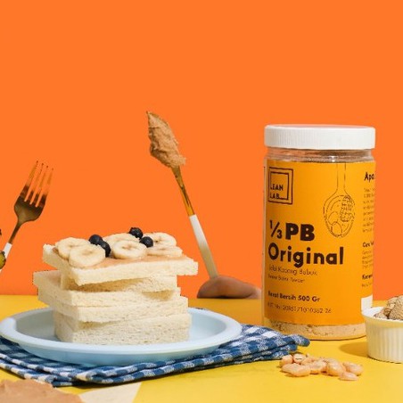 Jual Lean Lab Selai Kacang bubuk 500gr Peanut Butter Powder (Vegan ...