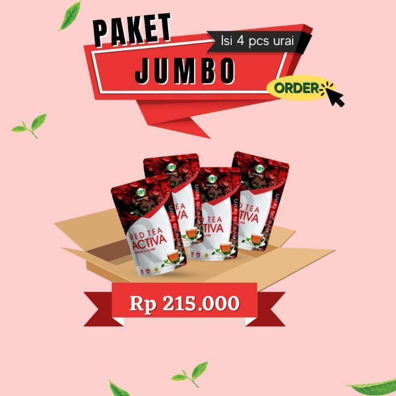 Jual Paket jumbo Read tea urai isi 4 pack | Shopee Indonesia