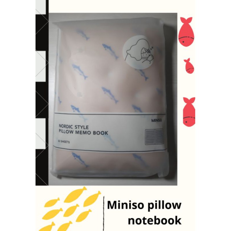 Pillow store notebook miniso