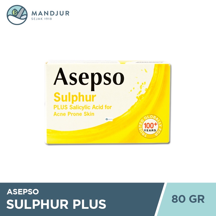 Jual Asepso Sulphur 80 Gram Sabun Batang Antiseptik Shopee Indonesia