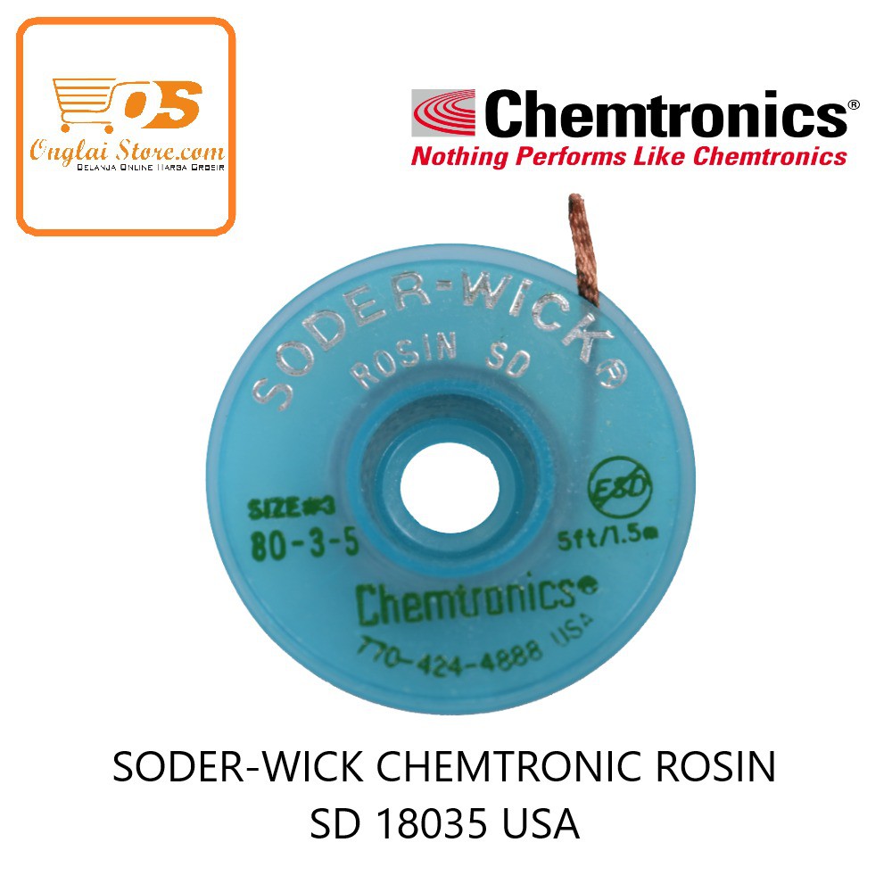 Jual SODER-WICK CHEMTRONIC ROSIN SD 18035 USA ORIGINAL | Shopee Indonesia