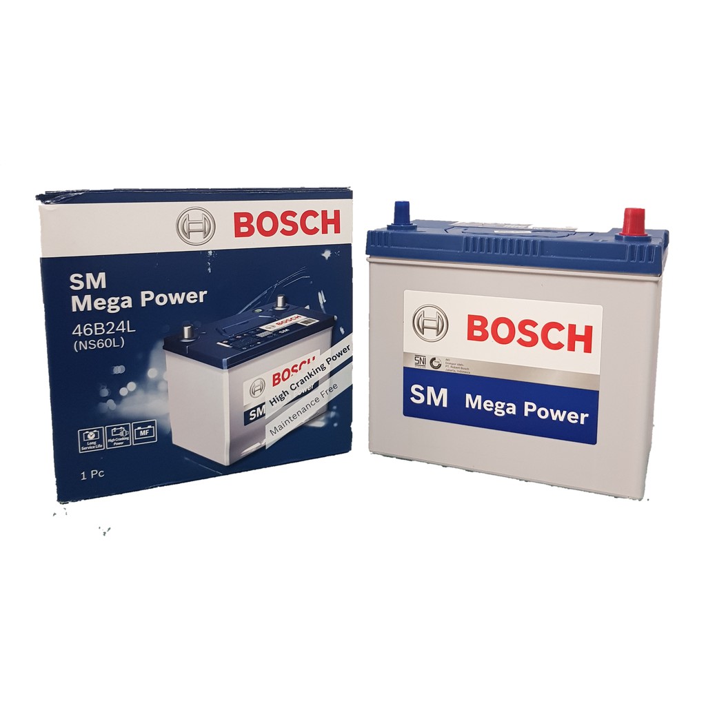 Jual AKI MOBIL BOSCH MF / AKI KERING NS60L ( 42 Ah ) | Shopee Indonesia