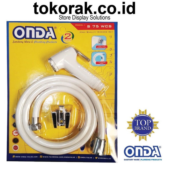 Jual ToiletShoweJet Shower Jet Onda S 75 Wcs 1/2" Kran Closet Toilet