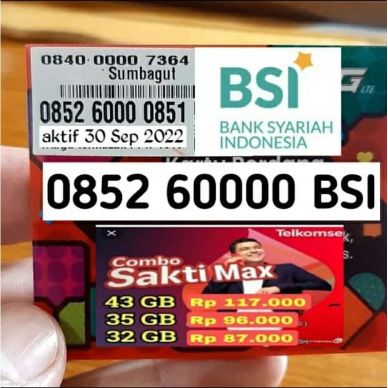 Jual KARTU AS BSI BANK SYARIAH INDONESIA | Shopee Indonesia