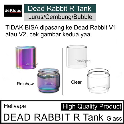 Jual Dead Rabbit R Tank Replacement Glass | kaca gelas tabung tank tube ...